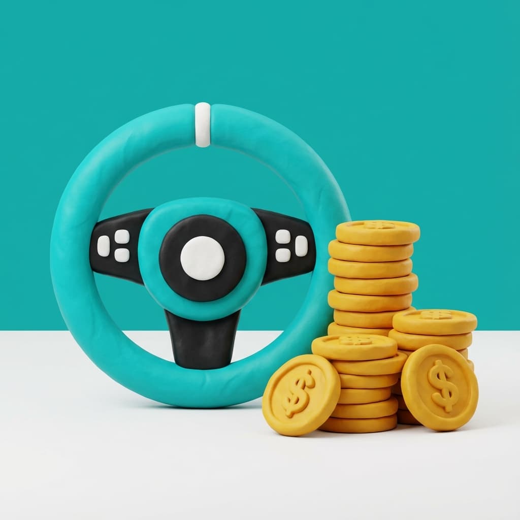 Instructor earnings 3D illustration